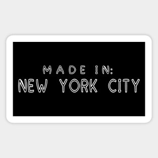 Made in: New York City Shirt Sticker